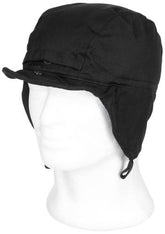 Holl. Wintermütze, schwarz, "Cold Weather", gebr.