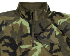 Shirt, "Troyer", Microfleece, langarm, M95 CZ tarn, 200 g/m²