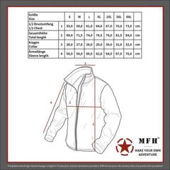Sweatjacke, "Tactical", schwarz