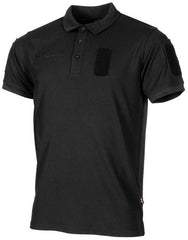 Poloshirt, "Tactical", Coolmax, schwarz