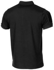 Poloshirt, "Tactical", Coolmax, schwarz