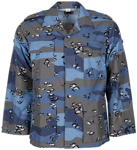 US BDU Feldjacke, Rip Stop, chocolate chip blue camo