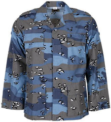 US BDU Feldjacke, Rip Stop, chocolate chip blue camo