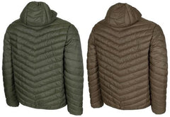 Thermojacke, wendbar, gesteppt, oliv/braun