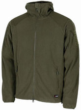 Fleece-Jacke, "ViperGrid", oliv