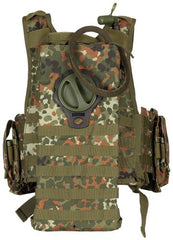 Weste, "Ranger", div. Taschen, flecktarn