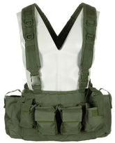 Chest Rig, 9 Taschen, oliv