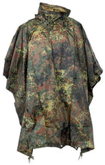 Poncho, Rip Stop, flecktarn, ca. 144 x 223 cm