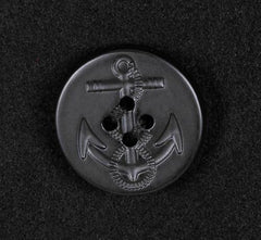 US Pea Coat, schwarz, mit schwarzen Knöpfen