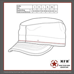 US BDU Feldmütze, Rip Stop, flecktarn