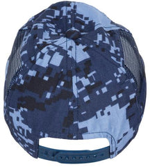 US Cap, digital blau, mit Netzeinsatz, größenverst.