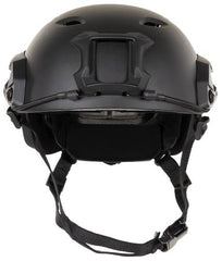 US Helm, FAST-Fallschirmjäger, schwarz, Rails, ABS-Kunststoff