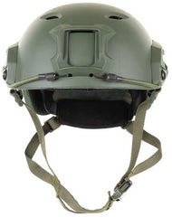US Helm, FAST-Fallschirmjäger, oliv, Rails, ABS-Kunststoff