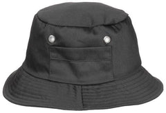 Schlapphut (Fischermütze), kleine Seitentasche, schwarz