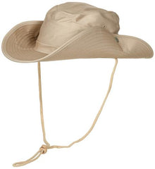 Buschhut, khaki, mit Kinnband, zum Hochstellen