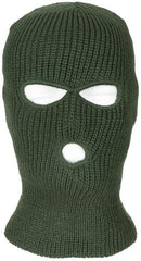 Balaclava, 3-Loch, Polyacryl, oliv
