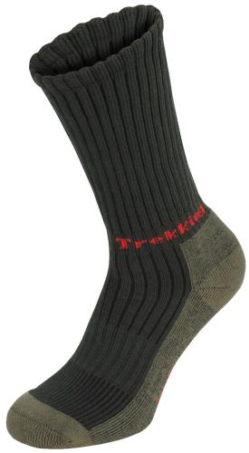 Trekkingsocken, "Lusen", oliv, Frotteesohle