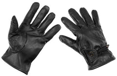 Western-Fingerhandschuhe, Leder, schwarz