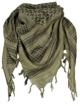 Halstuch, "Shemagh", Supersoft, oliv-schwarz