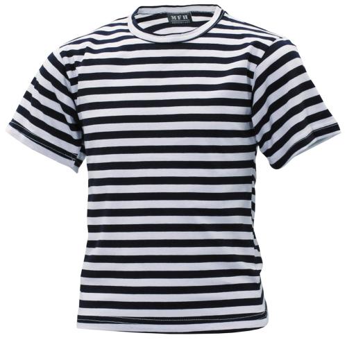 Russ. Marine Kinder T-Shirt, weiß-blau, halbarm
