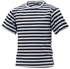 Russ. Marine Kinder T-Shirt, weiß-blau, halbarm