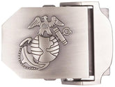 USMC Gürtelschloss, silber, Metall, ca. 4 cm