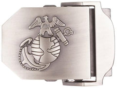 USMC Gürtelschloss, silber, Metall, ca. 4 cm
