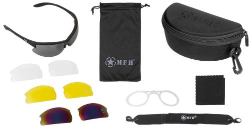 Sportbrille, "Strike", schwarz