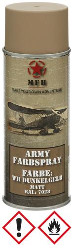 Army Farbspray, WH DUNKELGELB, matt, 400 ml