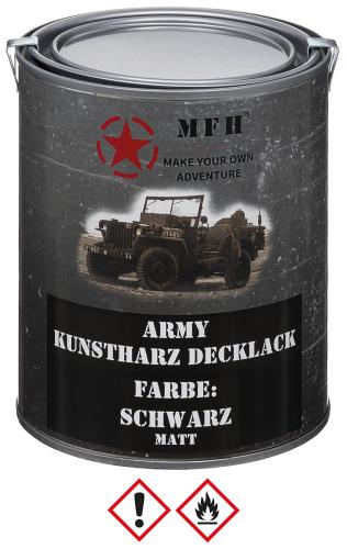 Army Lack, SCHWARZ, matt, Dose, 1 l
