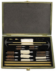 Reinigungsset, für Gewehr und Pistole, Multikaliber, Holzbox