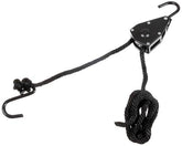 Spannseil, 9 mm, 2 Meter, mit Ratschensicherung, schwarz