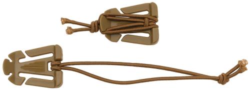 Clip mit Gummiband, "MOLLE", coyote tan, 2er Pack