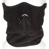 Kälteschutzmaske, Fleece, schwarz, winddicht, wendbar