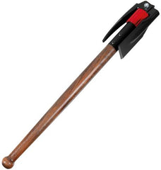 Pickel, klappbar, mit Holzstiel