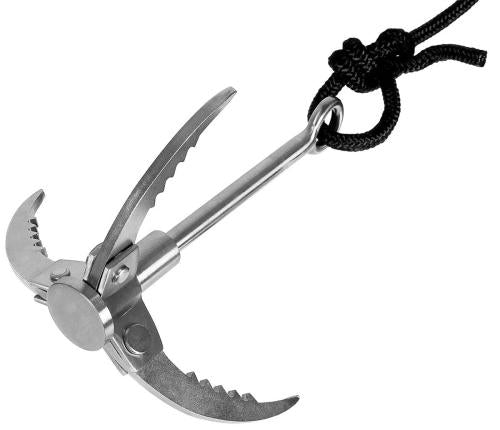 Wurfanker, Metall, klappbar, mit Seil
