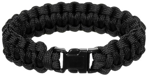 Armband, "Parachute Cord", schwarz, Breite ca. 1,9 cm