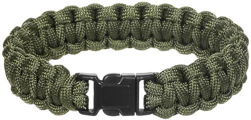 Armband, "Parachute Cord", oliv, Breite ca. 1,9 cm