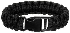 Armband, "Parachute Cord", schwarz , Breite ca. 2,3 cm