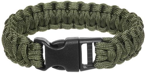 Armband, "Parachute Cord", oliv, Breite ca. 2,3 cm