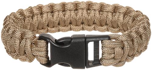 Armband, "Parachute Cord", coyote tan, Breite ca. 2,3 cm