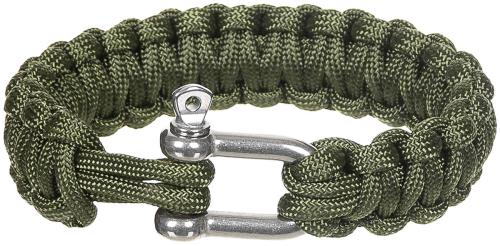 Armband, "Parachute Cord", oliv, Breite ca. 2,3 cm