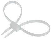 Kunststoffhandschellen, 10 St./Pack, 70 x 1,2 cm, weiß