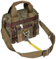 Handtasche, "PT", klein, Karabinerhaken, oliv