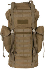 BW Kampfrucksack, "MOLLE", 65 l, Alu-Aussteifung, coyote
