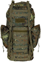 BW Kampfrucksack, "MOLLE", 65 l, Alu-Ausst., flecktarn