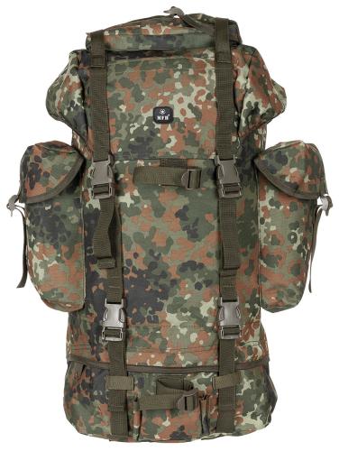 BW Kampfrucksack, 65 l, Alu-Aussteifung, flecktarn