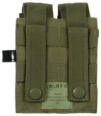 Magazintasche, 2-fach, klein, "MOLLE", oliv