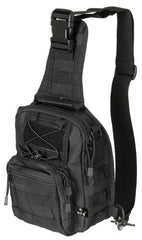 Schulter-Umhängetasche, "MOLLE", schwarz