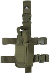 Pistolenbeinholster, oliv, verstellbar, rechts